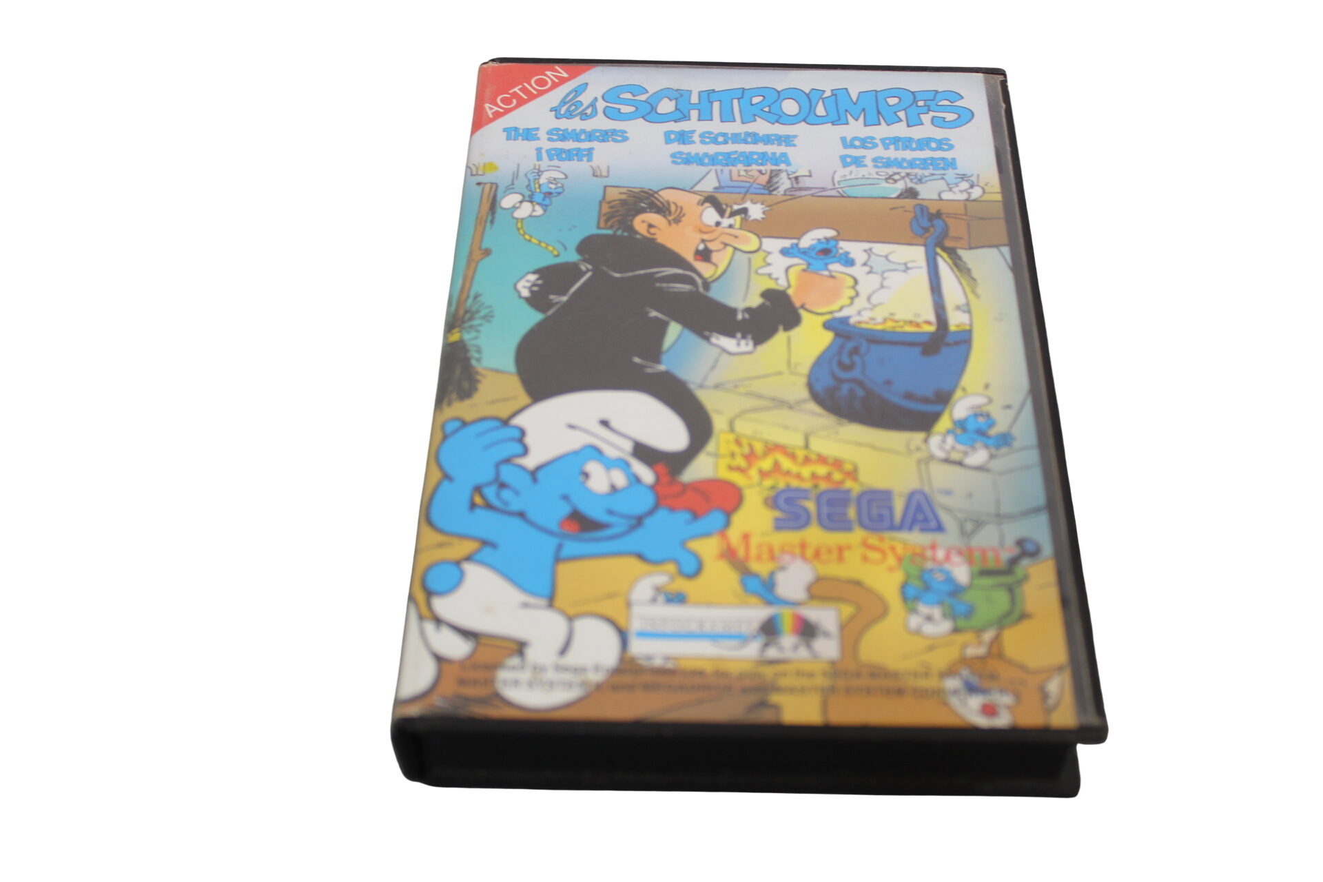 Jeu SEGA MASTER LES SCHTROUMPFS Bon état -  reconditionné disponible sur Label Emmaüs